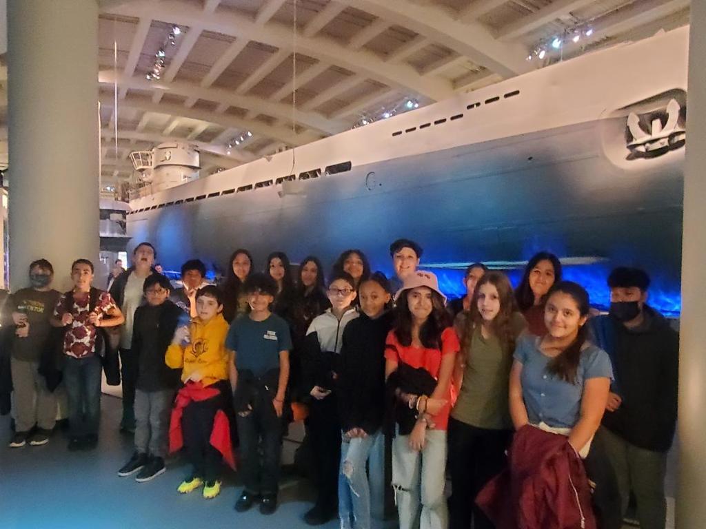 Another group photo at an exhibit. 