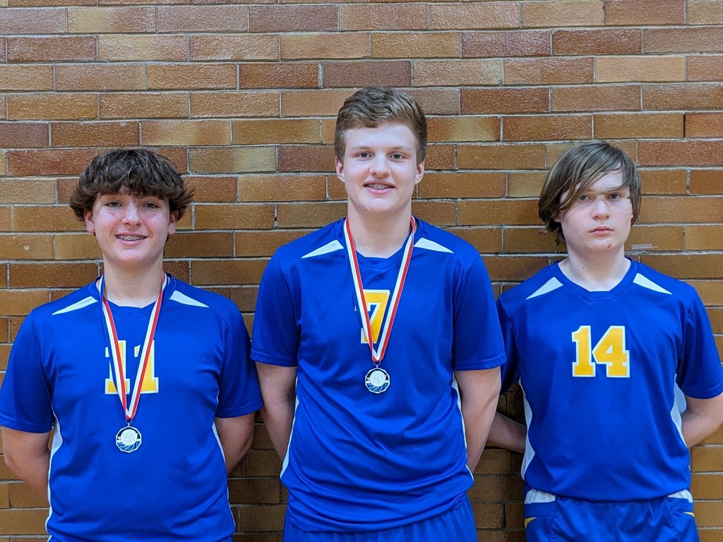 Rockdale Boys Volleyball Allstars-Ace Perkins (8th),  Ryan Cooling (8th), Nolan Flood (8th)